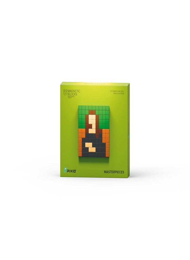 PIXIO Magnetic Blocks - Mona Lisa Leonardo Da Vinci - Pixel Art Building Toys - Open Ended Toys - Geek Gifts - STEM Set - Display Desk Toys for Office for Adults - Collectable Tiny Magnet Blocks - Image 3